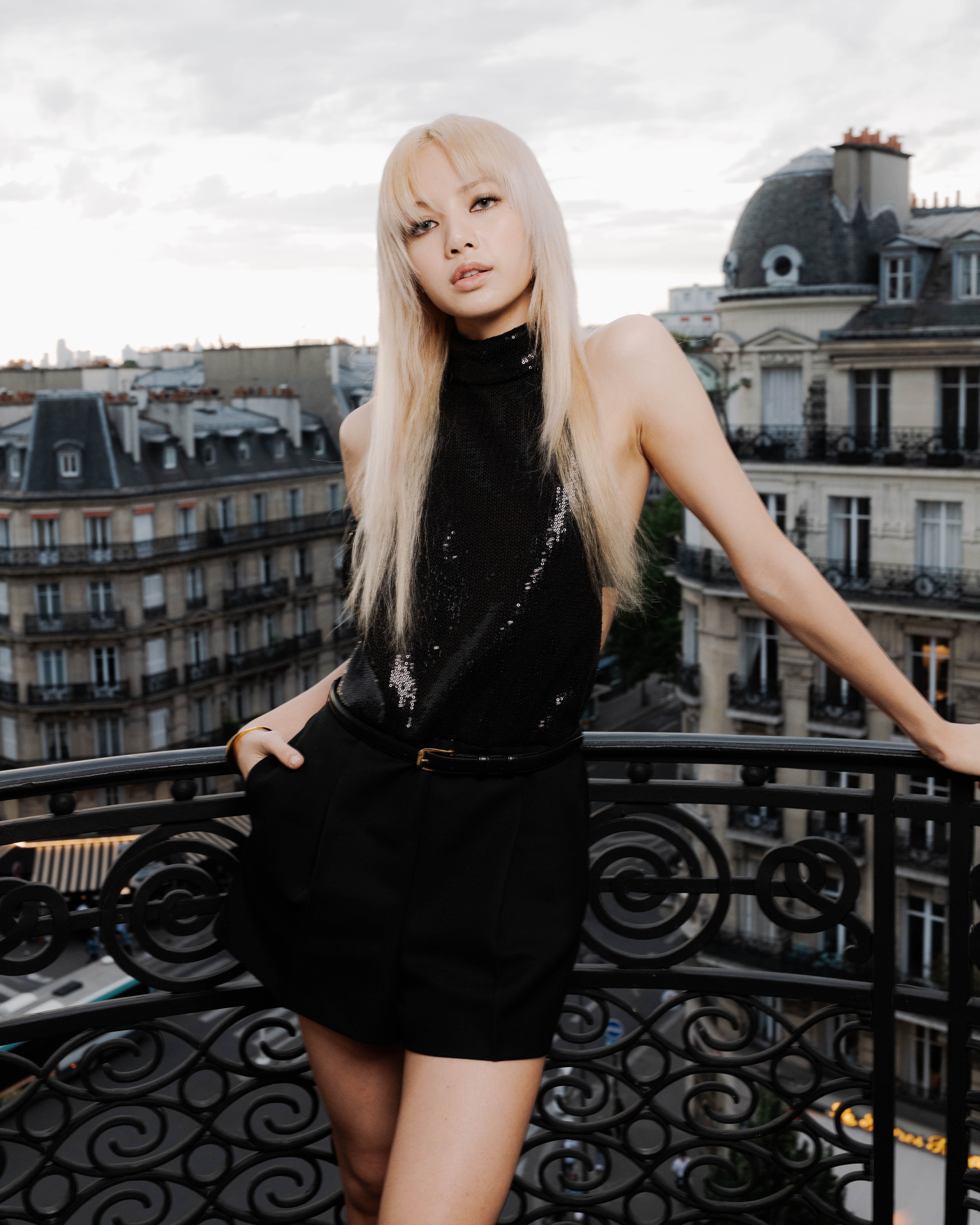 Lisa’s getting ready for CELINE HOMME SUMMER 23 show at Lutetia hotel in  Paris