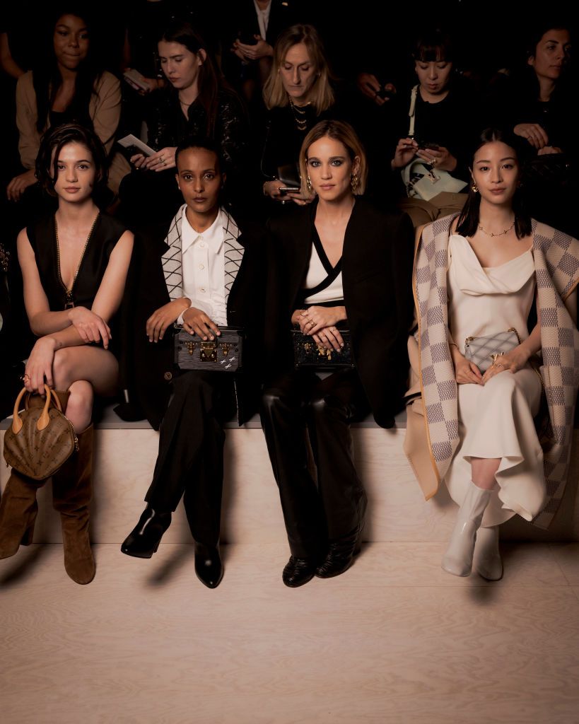 louis vuitton  front row paris fashion week womenswear fallwinter 2024 2025