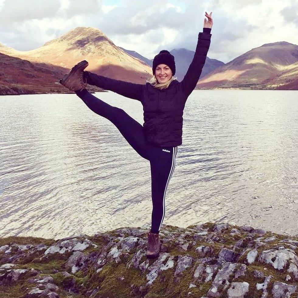 woman doing yoga pose