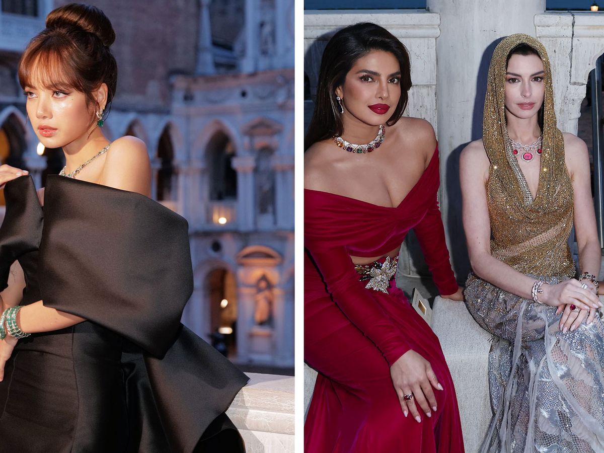 Anne Hathaway Wore Atelier Versace To The Bulgari Mediterranea High Jewelry  Event