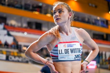 lisanne de witte op de dutch national indoor championships