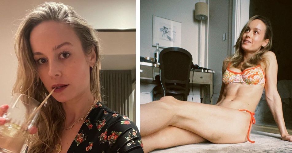 Brie Larson Has Toned Legs And Abs In A Bikini In Sauna IG Pics