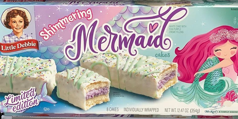 Little Debbie’s New Shimmering Mermaid Cakes Are the Under-the-Sea ...