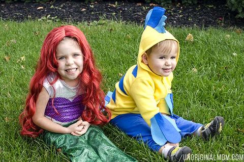 ariel and flounder costume