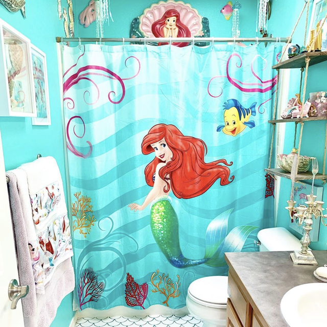 little mermaid themed bathroom