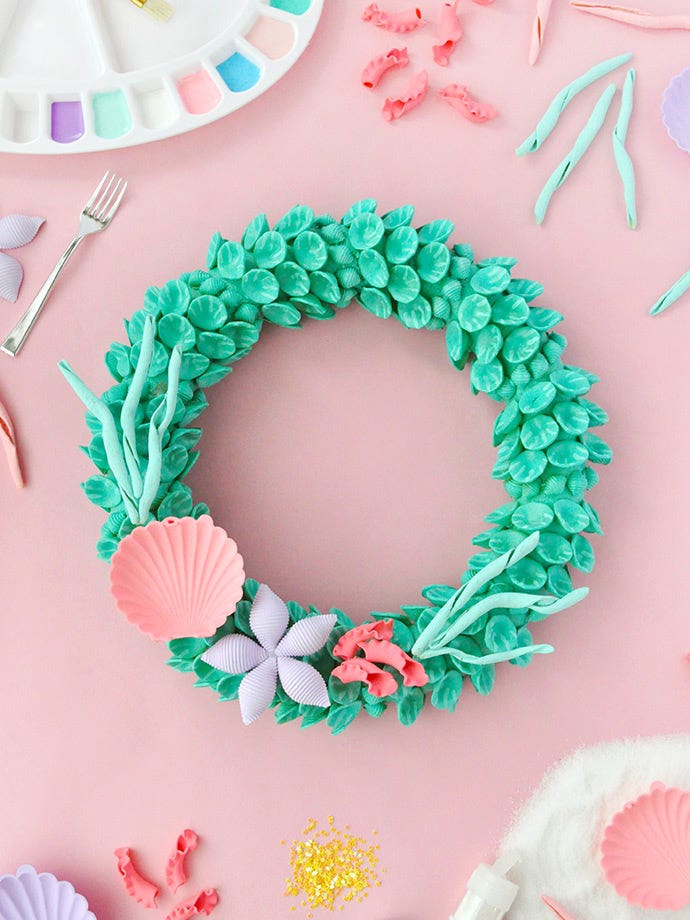 Little Mermaid Wreath - Summer Wreaths