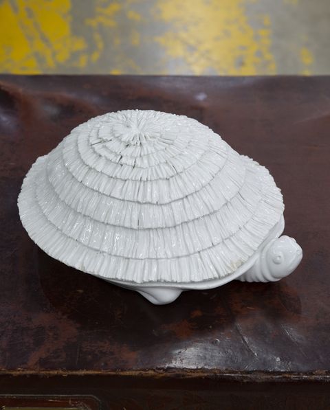 white turtle figurine
