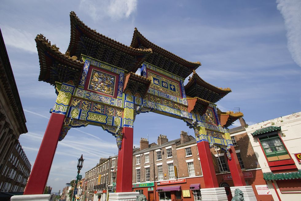 Arch in Liverpool Chinatown