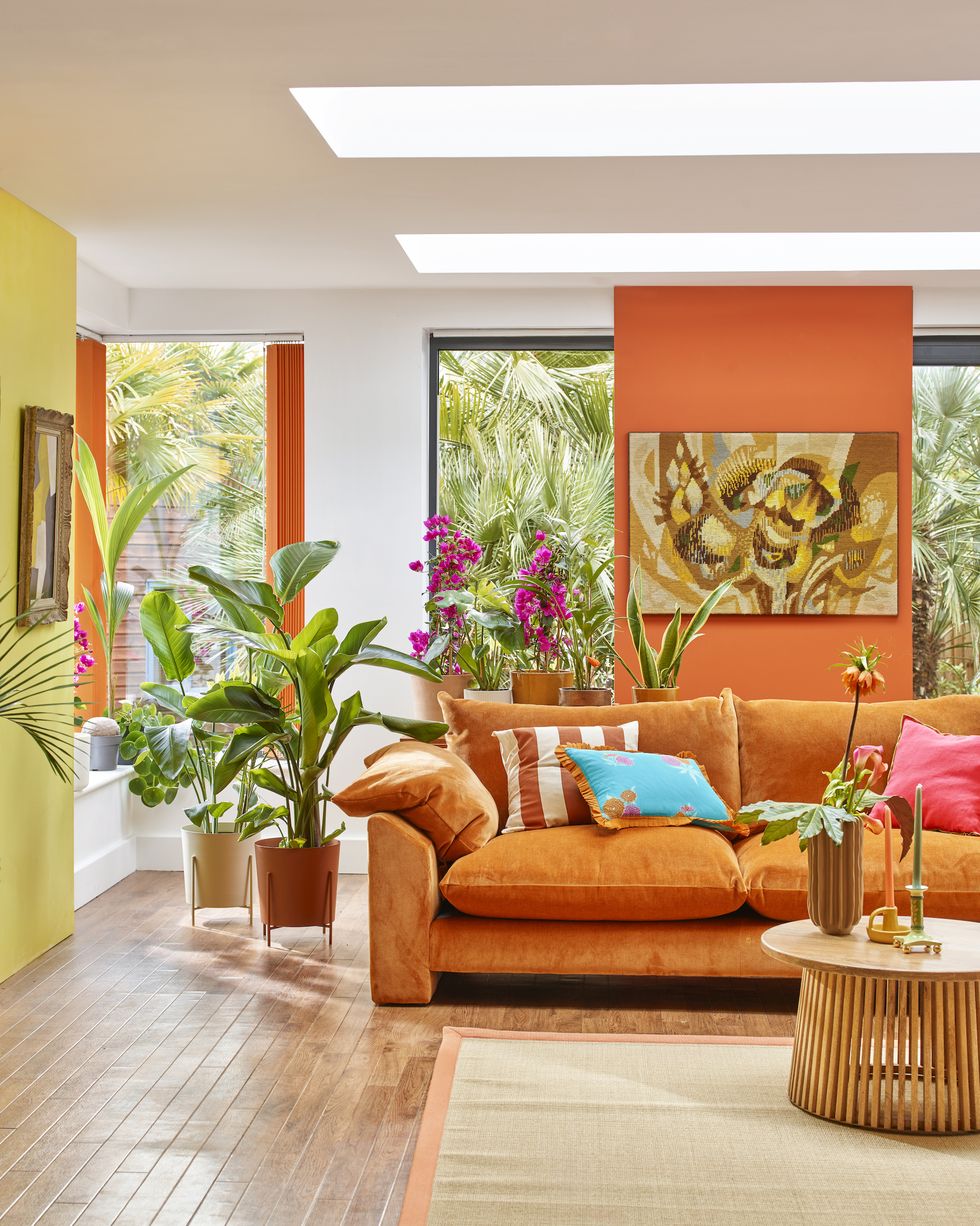 living room colour ideas orange