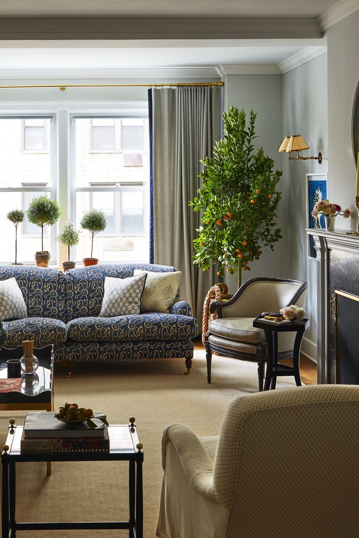 نيويورك، نيويورك شقة داخلية صممتها غرفة المعيشة إليزابيث كوبر