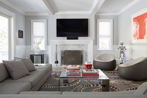living room, room, furniture, interior design, property, couch, red, coffee table, building, house,