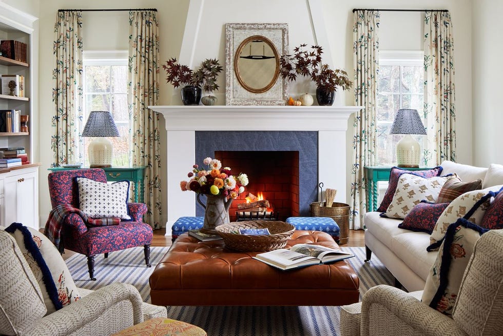 a living room with a fireplace a living room with a fireplace