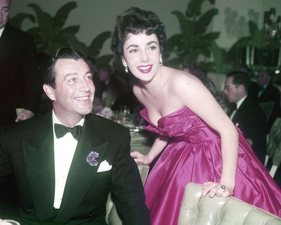 actors elizabeth taylor and robert taylor 1911   1969 at the premiere after party for quo vadis in los angeles, california, 29th november 1951 robert taylor played the lead in the film, while elizabeth had a cameo role photo by silver screen collectiongetty images
