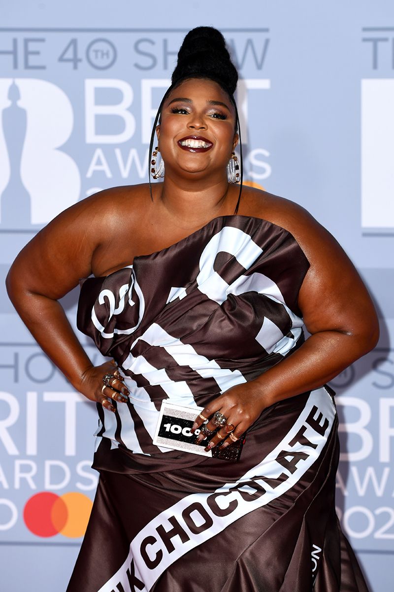 Lizzo's Hershey's Dress at the Brit Awards Will Give You a Sweet Tooth