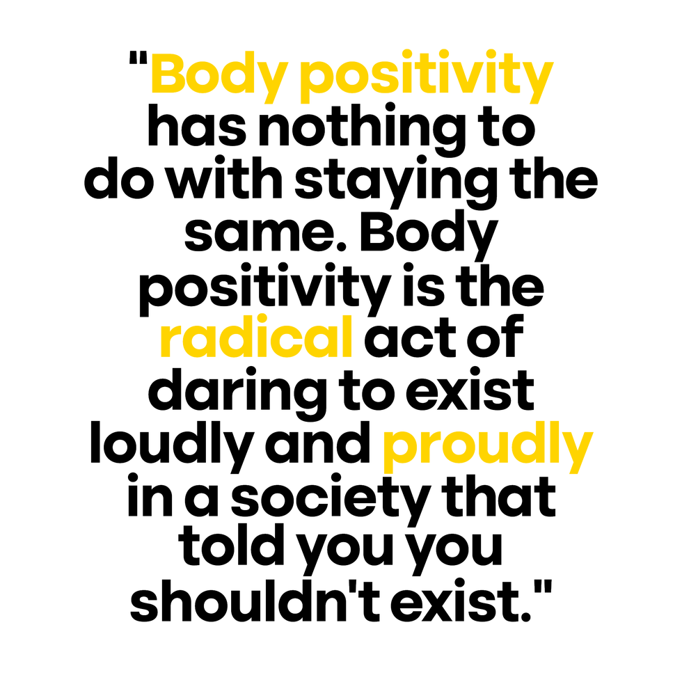 text advocating body positivity