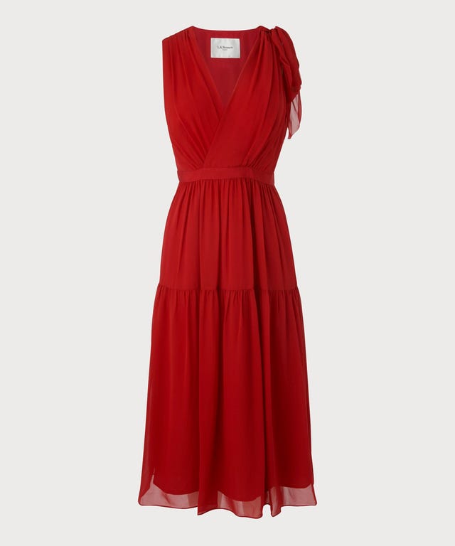 L.K. Bennett red dress