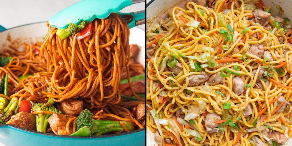 chow mein, lo mein