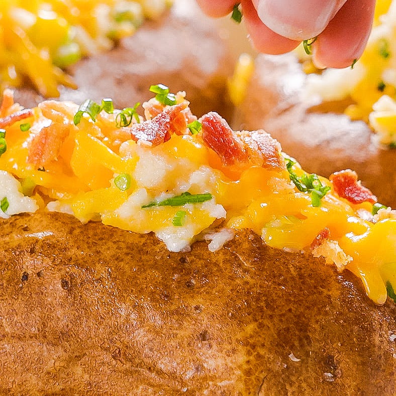 loaded baked potatoes