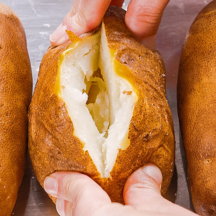 loaded baked potatoes