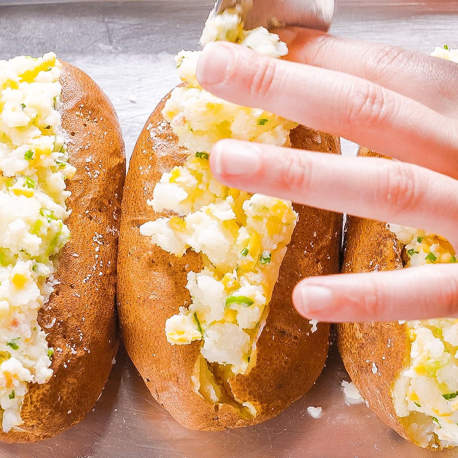loaded baked potatoes