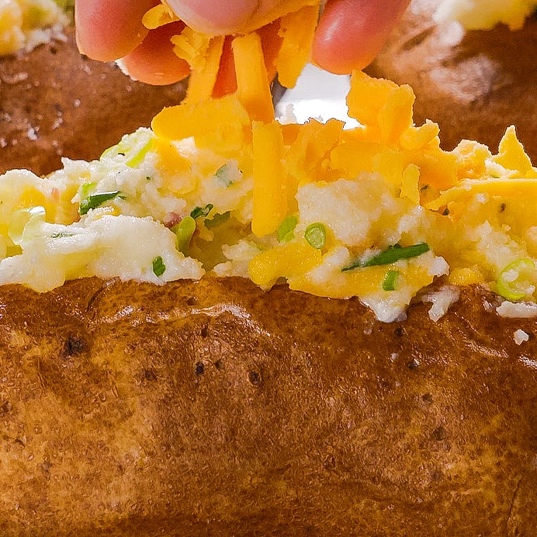 loaded baked potatoes