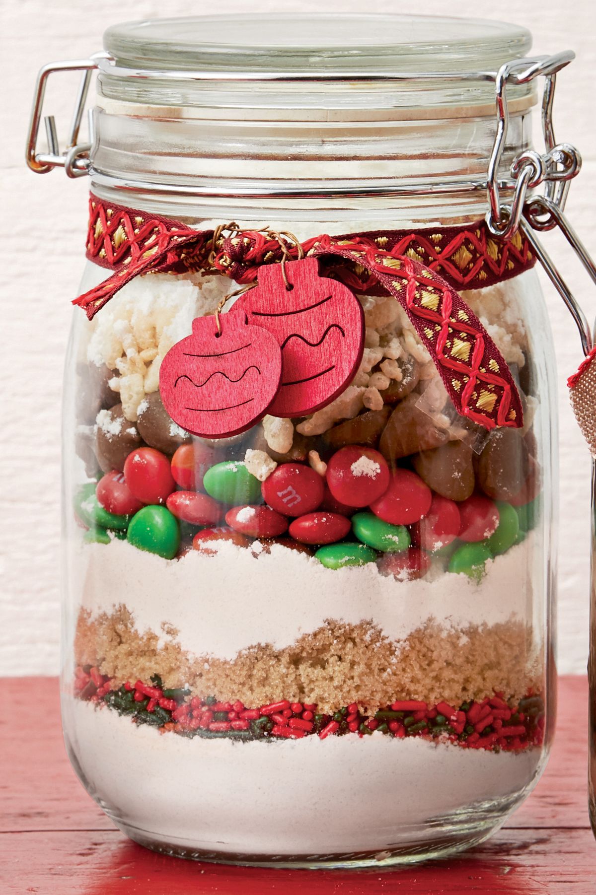 loaded holiday cookie mix jar