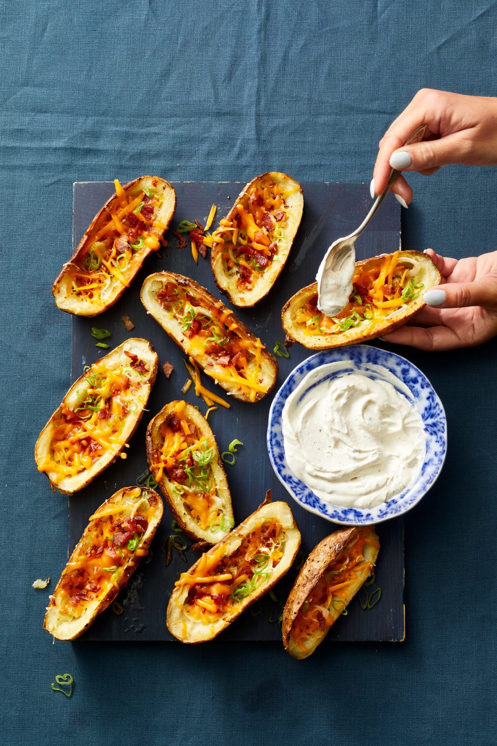 loaded ranch potato skins
