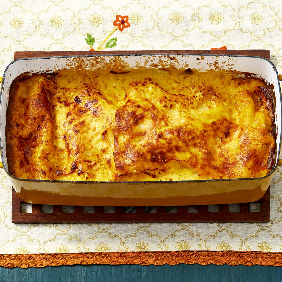 loaf pan lasagna with butternut squash and sausage
