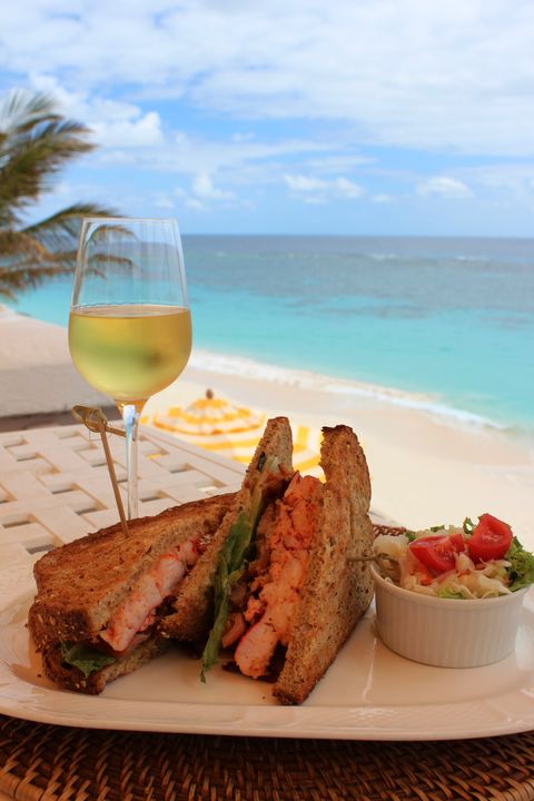 Coral Beach Club Lobster Club Sandwich