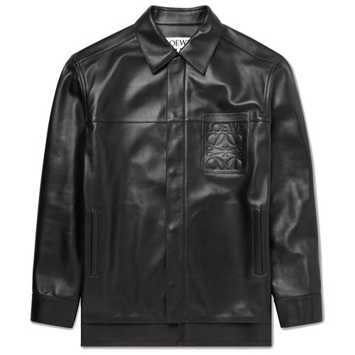 Long Leather Coach Jacket - Men - Ready-to-Wear