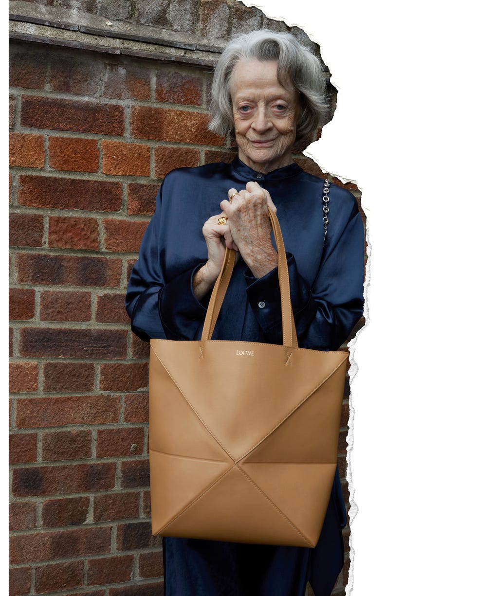 a woman holding a bag