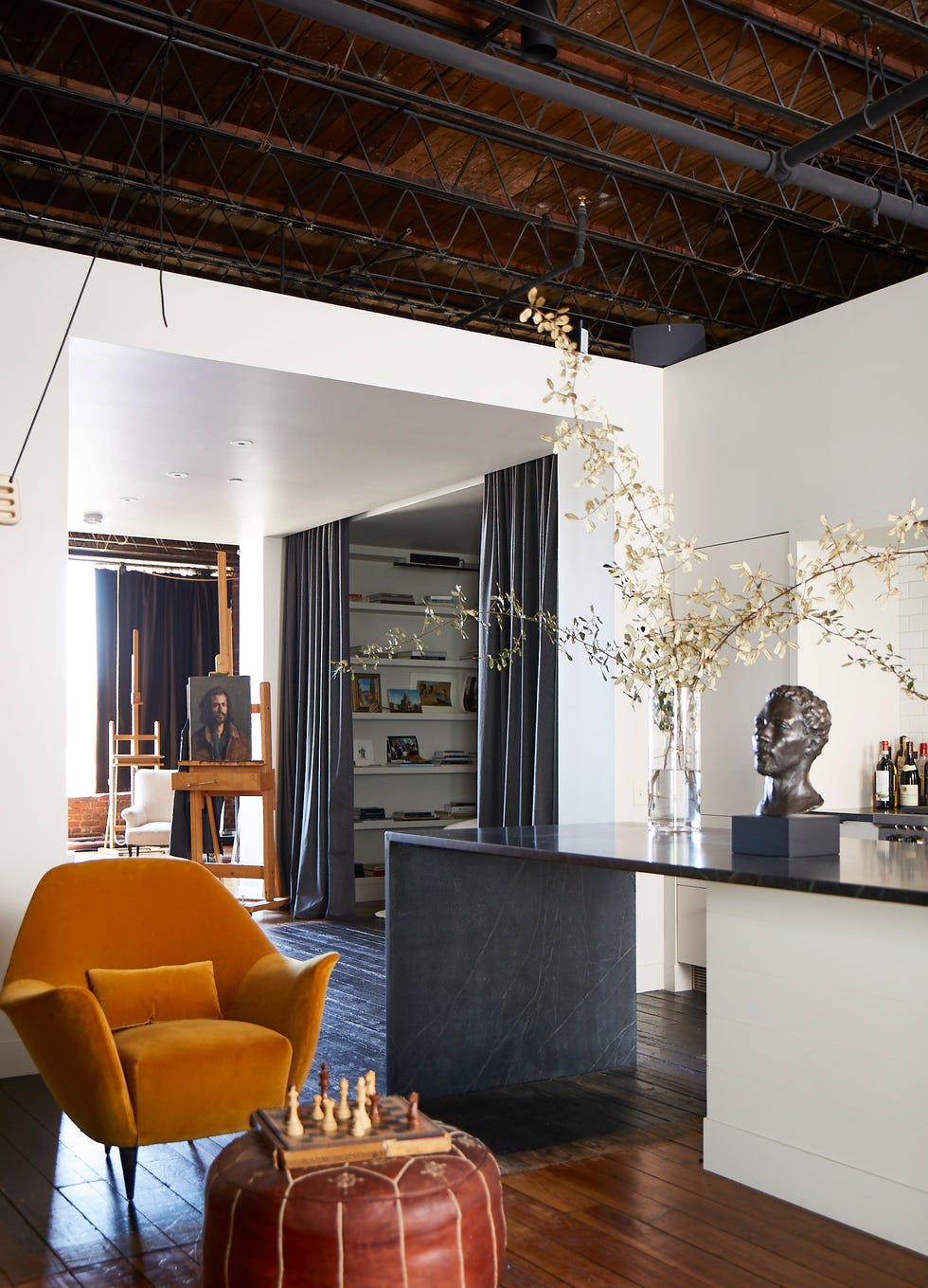 loft industrial con taller de arte