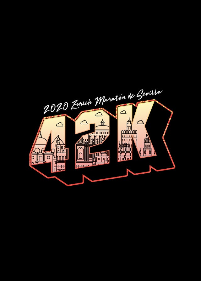 logo, camiseta, maraton, sevilla, 2020