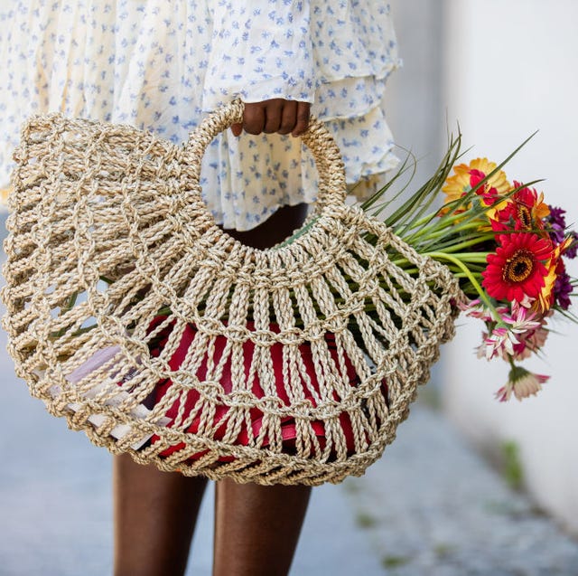 straw cooler tote in natural