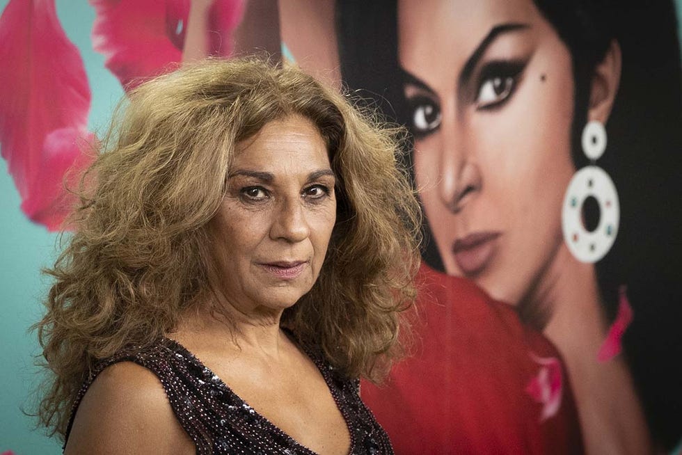 singer lolita flores at photocall for tv show lola in madrid on  wednesday, 27 october 2021
