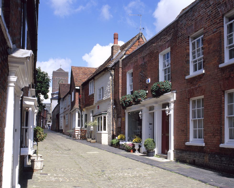 Lombard Street in the ancient medieval market town of Petworth.