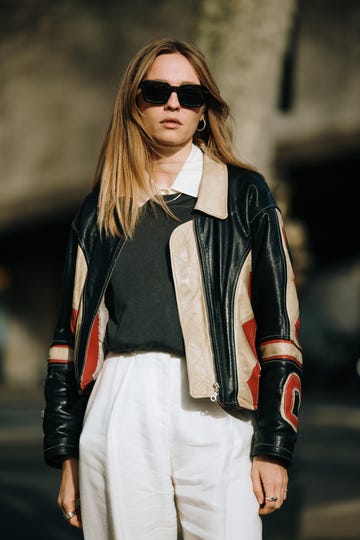 a woman wearing sunglasses