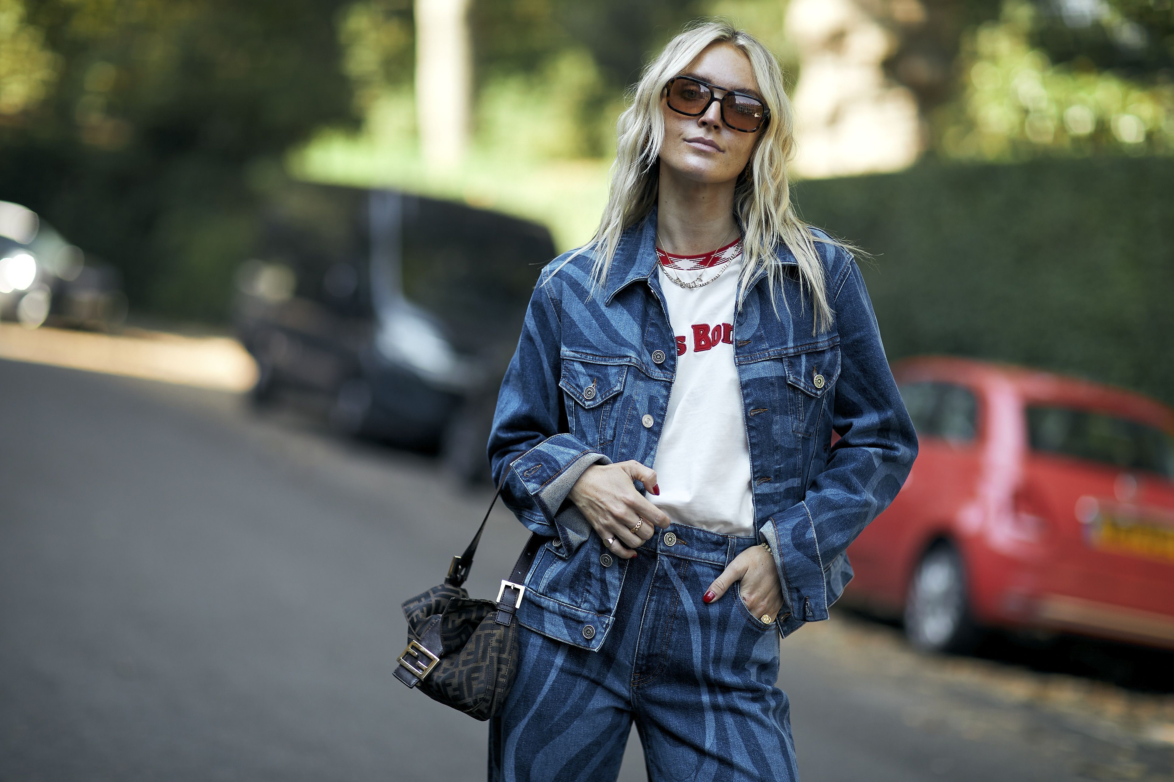 10 Editor-Approved Ways to Wear Colorful Denim This Fall