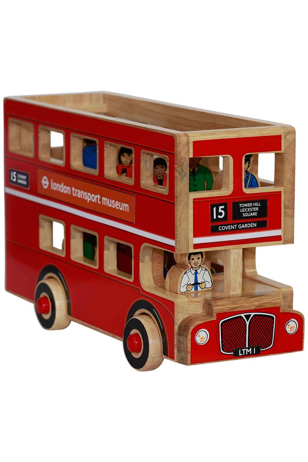 London Transport Museum toy wooden London bus