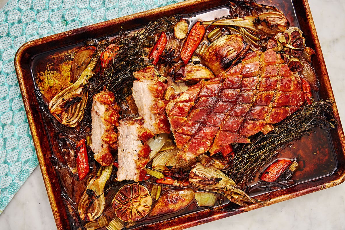 How to Cook Pork Belly in the Oven - Baked Pork Belly Slices