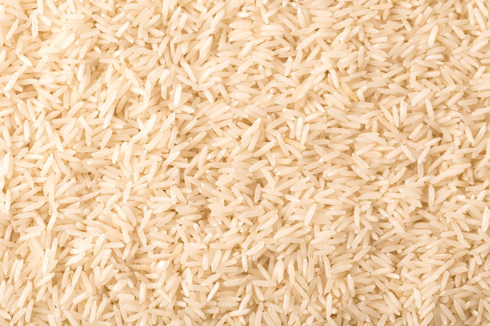 long grain basmati rice background