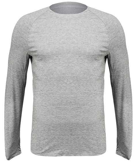 Clothing, Long-sleeved t-shirt, Sleeve, T-shirt, Sweater, Grey, Outerwear, Neck, Top, Shirt, 