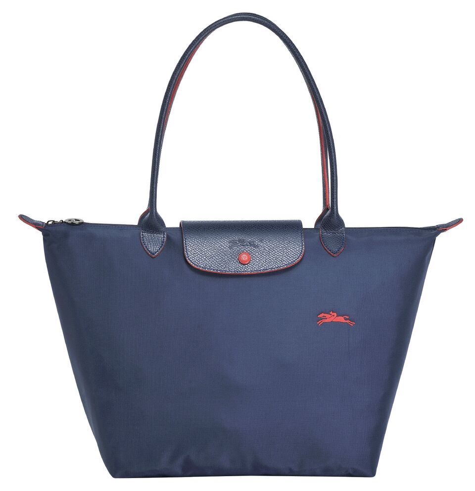 Handbag, Bag, Fashion accessory, Blue, Tote bag, Product, Shoulder bag, Font, Leather, Material property, 