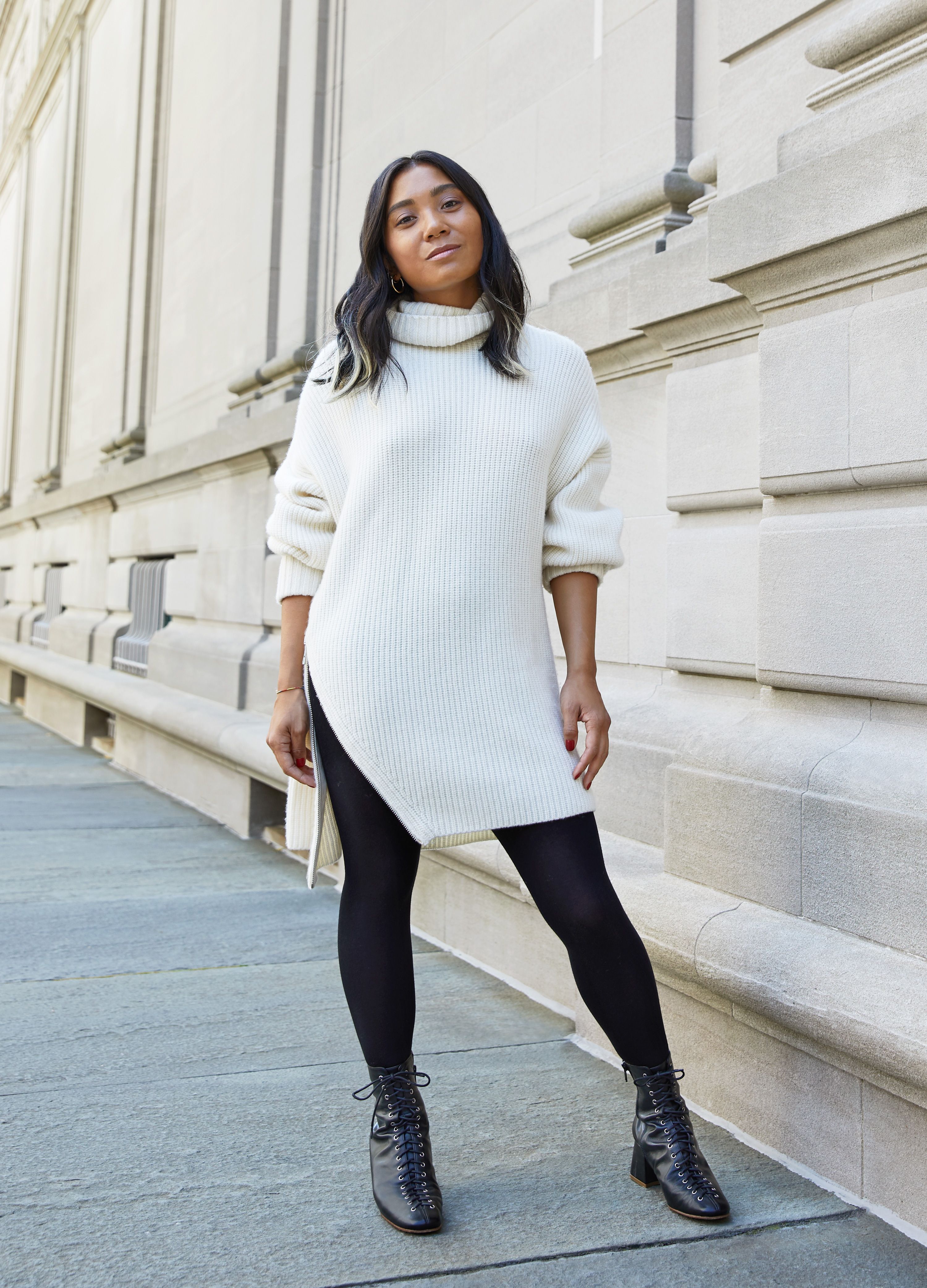 How to Style Tights for Fall Outfits - Calzedonia + ELLE
