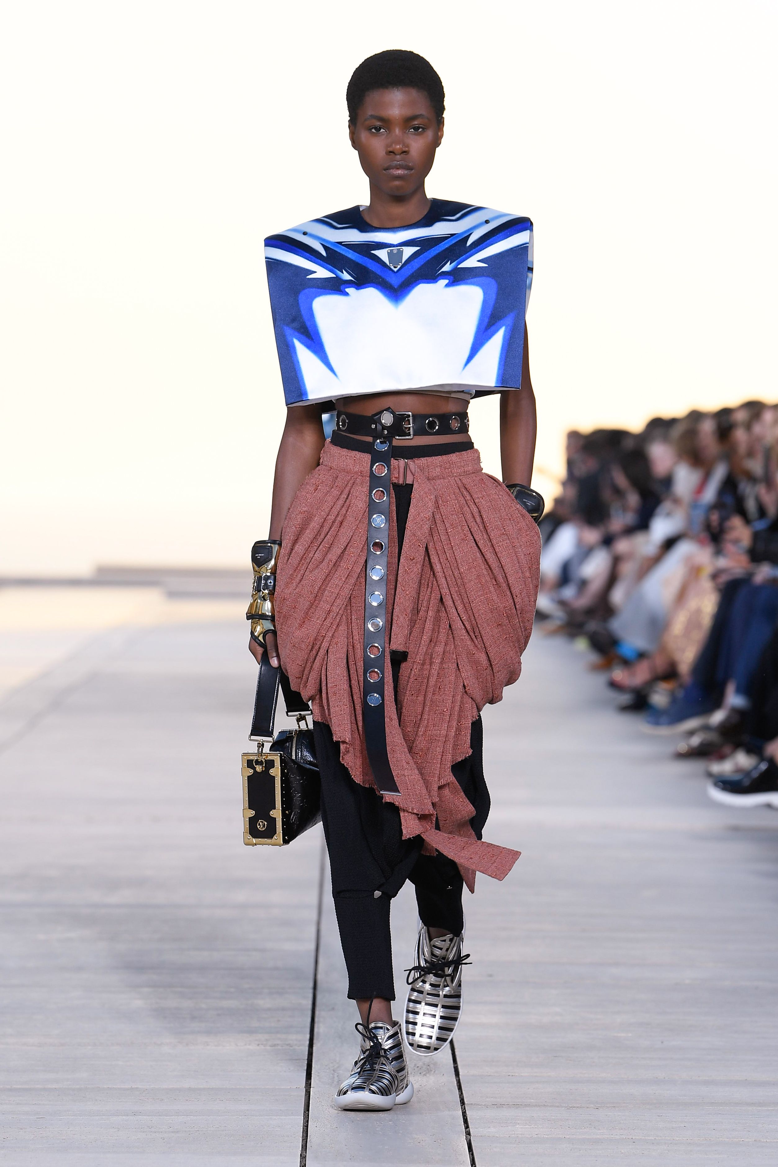 Chloë Moretz Wears Skirt Suit for Louis Vuitton Pre-Fall 2023 Show
