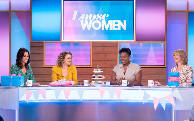 'loose women' tv show, london, uk   24 may 2019