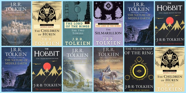 Книги о средиземье. Толкиен книги. JRR Tolkien books. Властелин колец обложка книги.