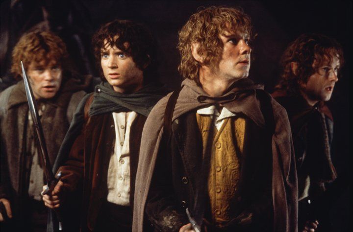 sean astin as sam and elijah wood as frodo in lord of the rings