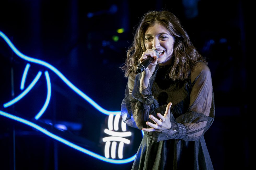 lorde performing on stage