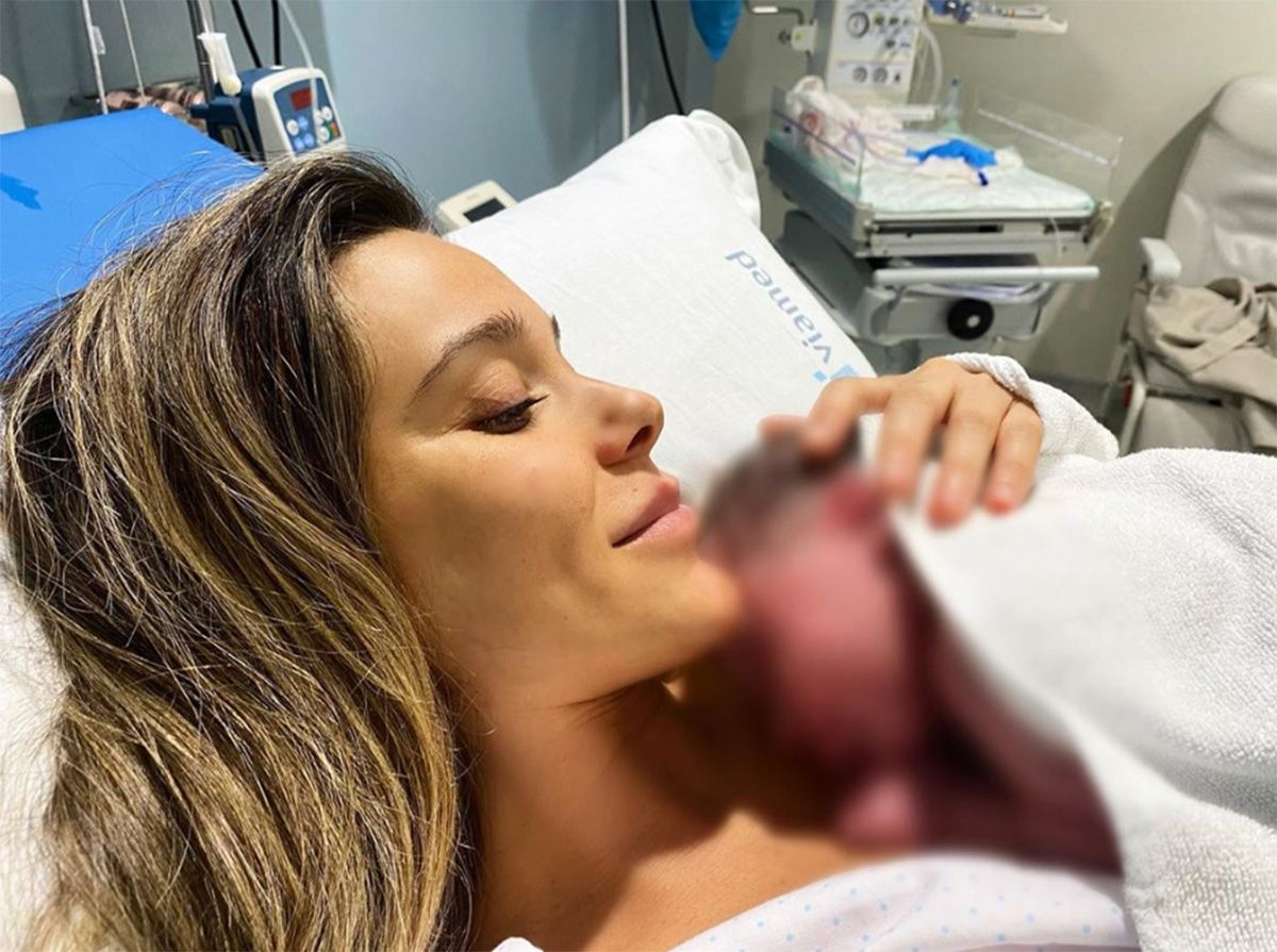 Lorena Gómez celebra la primera semana de vida de su hijo